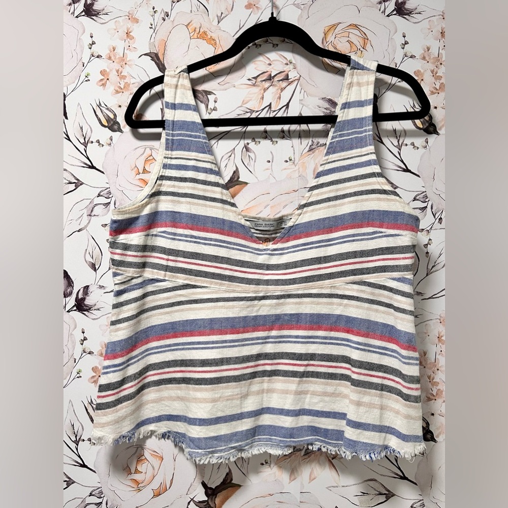 Zara denim collection top